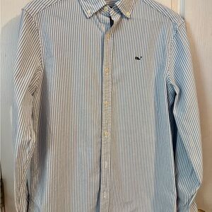 Vineyard Vines Light Blue Striped Button Down Shirt